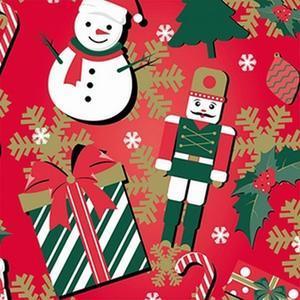 20 serviettes en papier - 25 x 25 cm - Imprimé motifs de Noël