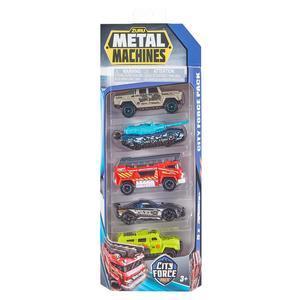 5 voitures Métal Machines City