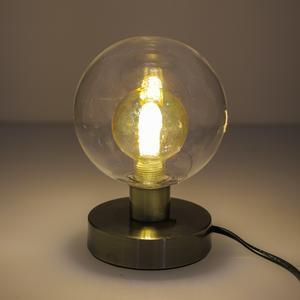 Lampe boule en verre - H 17 cm