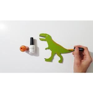T-rex et volcan à décorer - 24 x H 17 cm
