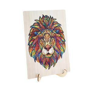Puzzle lion 140 pièces - 22.5 x L 30 cm - Multicolore