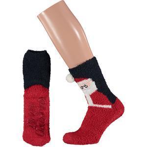 Chaussettes de Noël femme - Avec boîte cadeau - Loutre, Castor, Père Noël - Taille unique