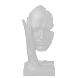 Sculpture visage - H 30 x 13,5 x 13,5 cm