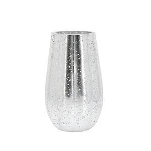 Vase en verre moucheté - H 20 x ø 12 cm