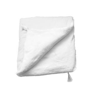Plaid en gaze de coton - 125 x 150 cm - Blanc - K.Koon