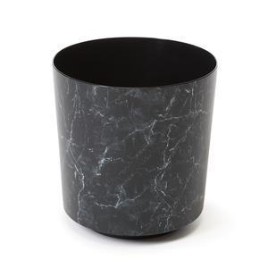 Cache-pot effet marbre - Ø 19 cm - Noir