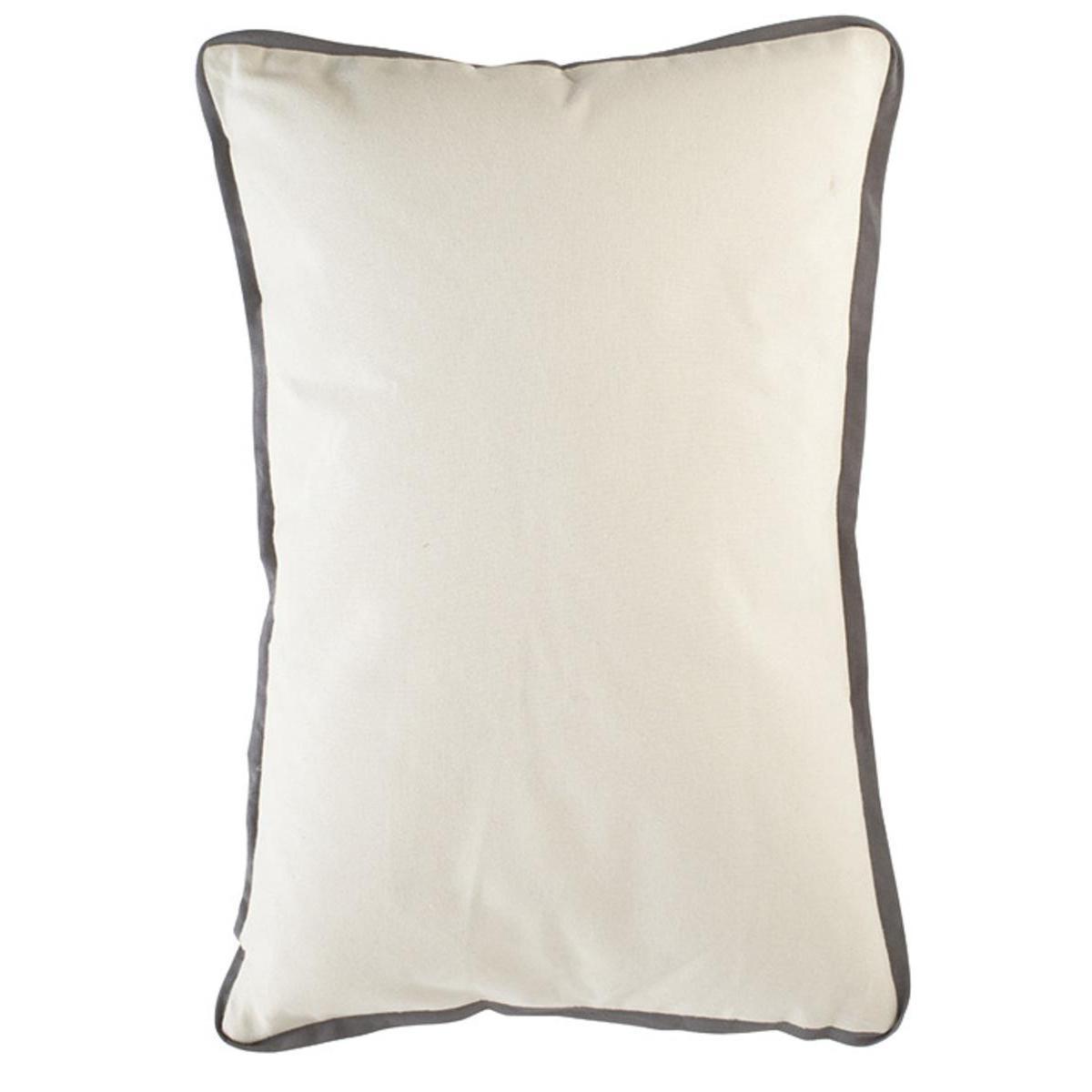 Coussin biais - 40 x L 60 cm - Gris - K.KOON