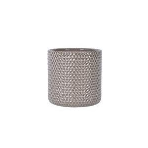 Cache-pot nid d'abeille - ø 19 cm - Taupe - MOOREA