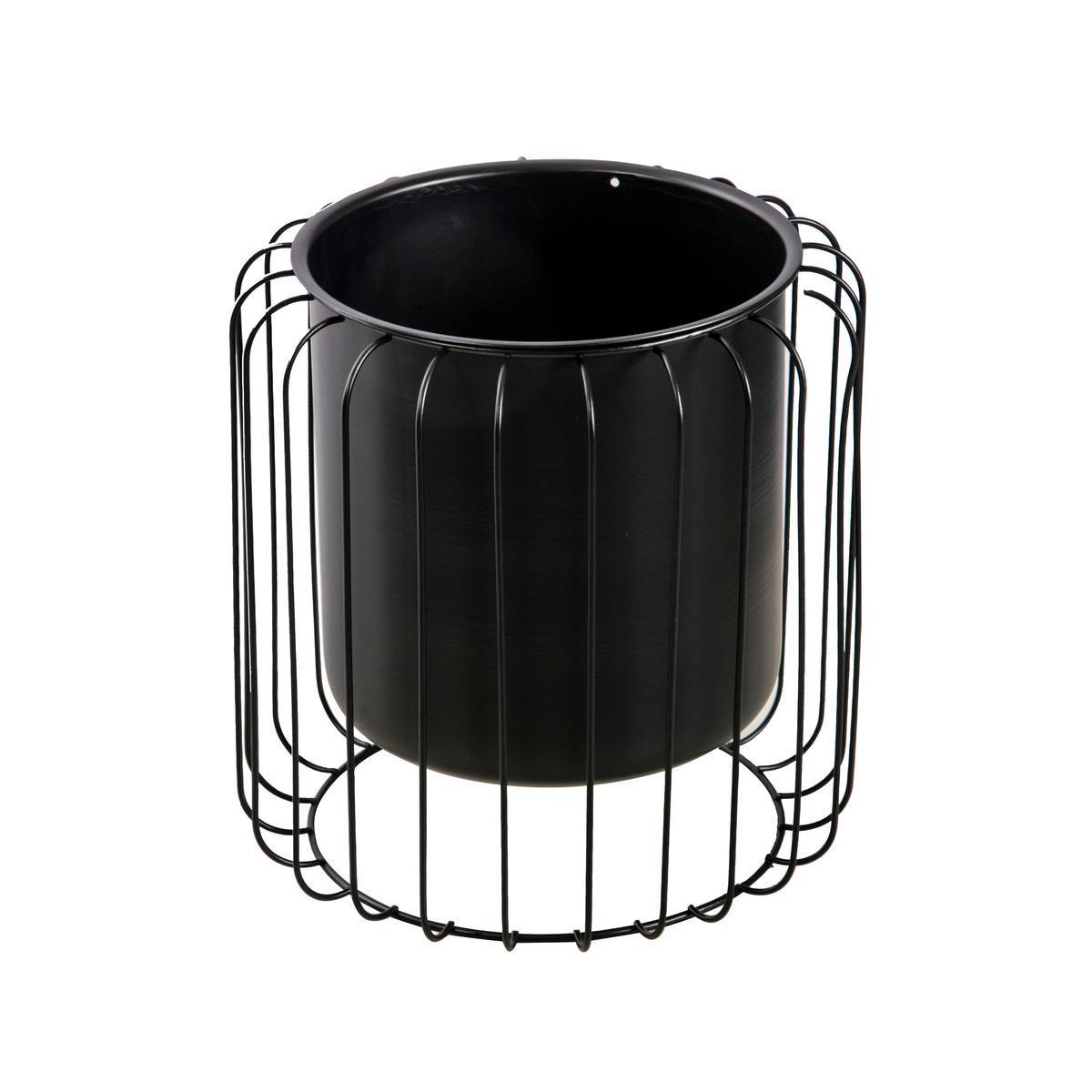 Cache-pot - ø 26 cm - Noir - MOOREA