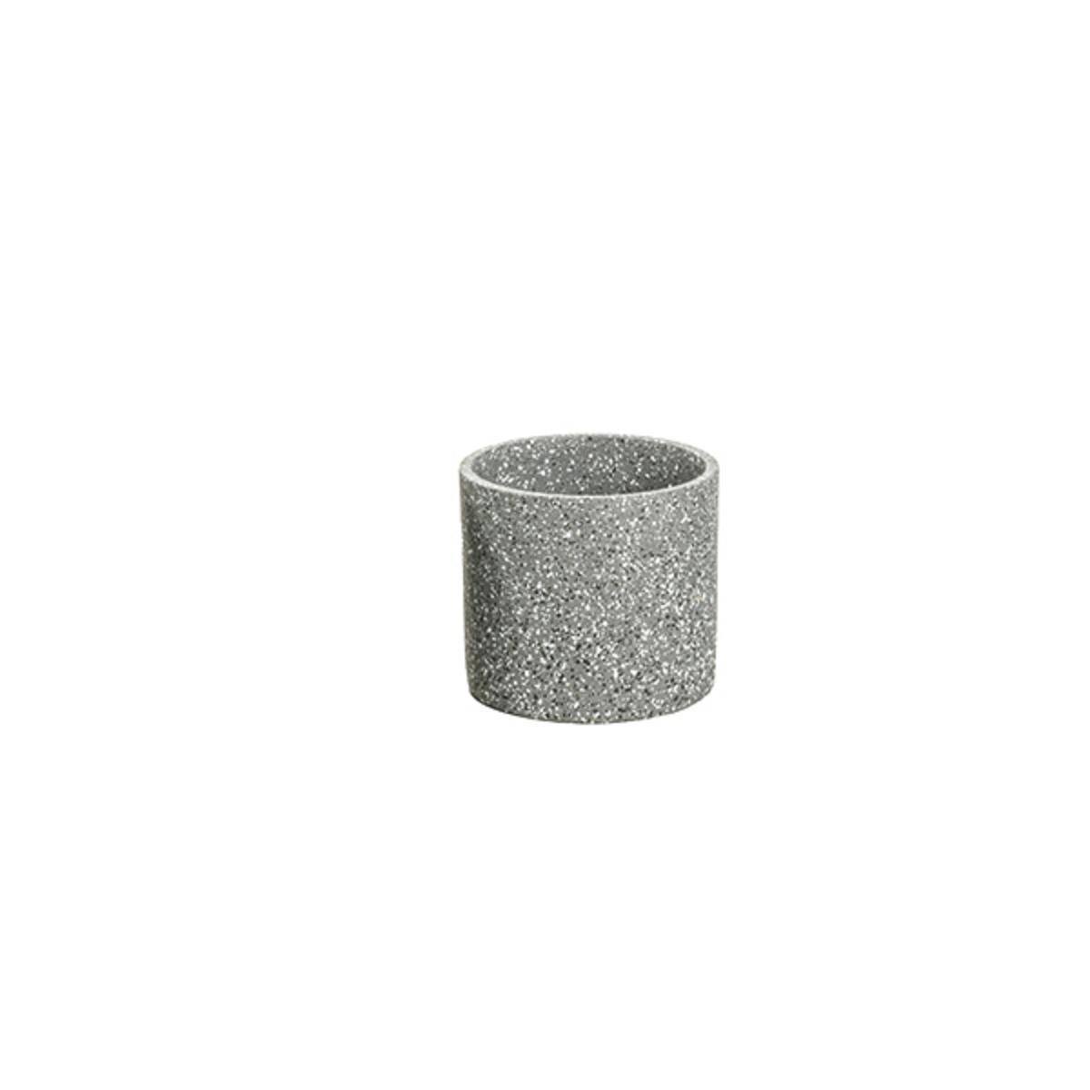 Pot en terrazzo - ø 16 cm - Noir - MOOREA