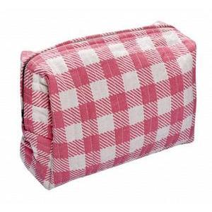 Trousse de toilette vichy - 24 x 12 x 16 cm