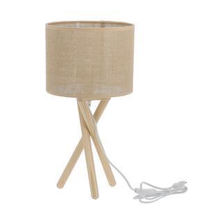 Lampe de table en bois et jute - H 49 cm - K.KOON