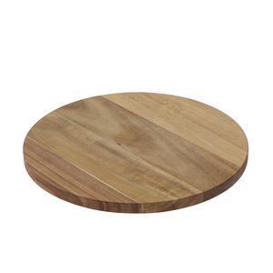 Plateau tournant en bois d'acacia - 30 x 30 cm