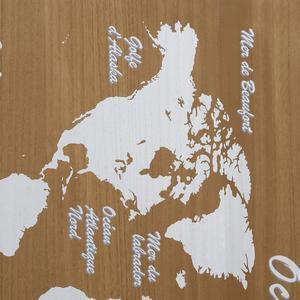 Décoration murale carte du monde en bois - K.Koon