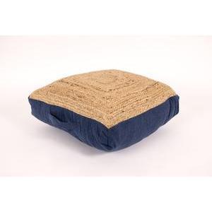 Coussin de sol en jute - 50 x L 50 cm - K.KOON