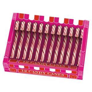 CANDY CANES ROUGE  BLANC 144G