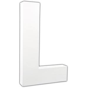 Lettre L - H 20.5 cm - Blanc