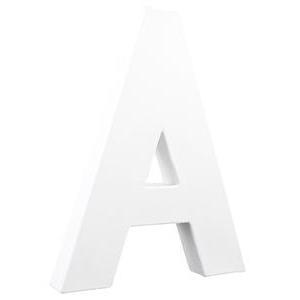 Lettre A - H 20.5 cm - Blanc