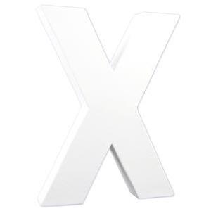 Lettre X - H 20.5 cm - Blanc