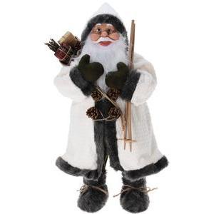 Figurine de Père Noël - H 37 cm - Blanc