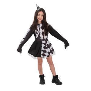 Costume robe d'arlequin - Taille 3 à 5 ans - C'PARTY