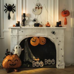 Mot "boo" à décorer - 15.5 x H 29.5 cm - C'PARTY