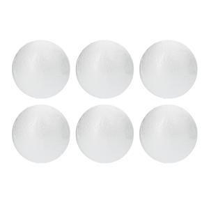 6 boules en polystyrène - ø 5 cm - Blanc