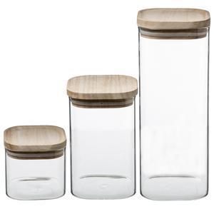 3 bocaux empilables - Transparent