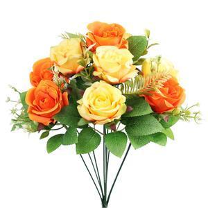 Bouquet de roses et de gypsophiles - H 41 cm - Différents modèles