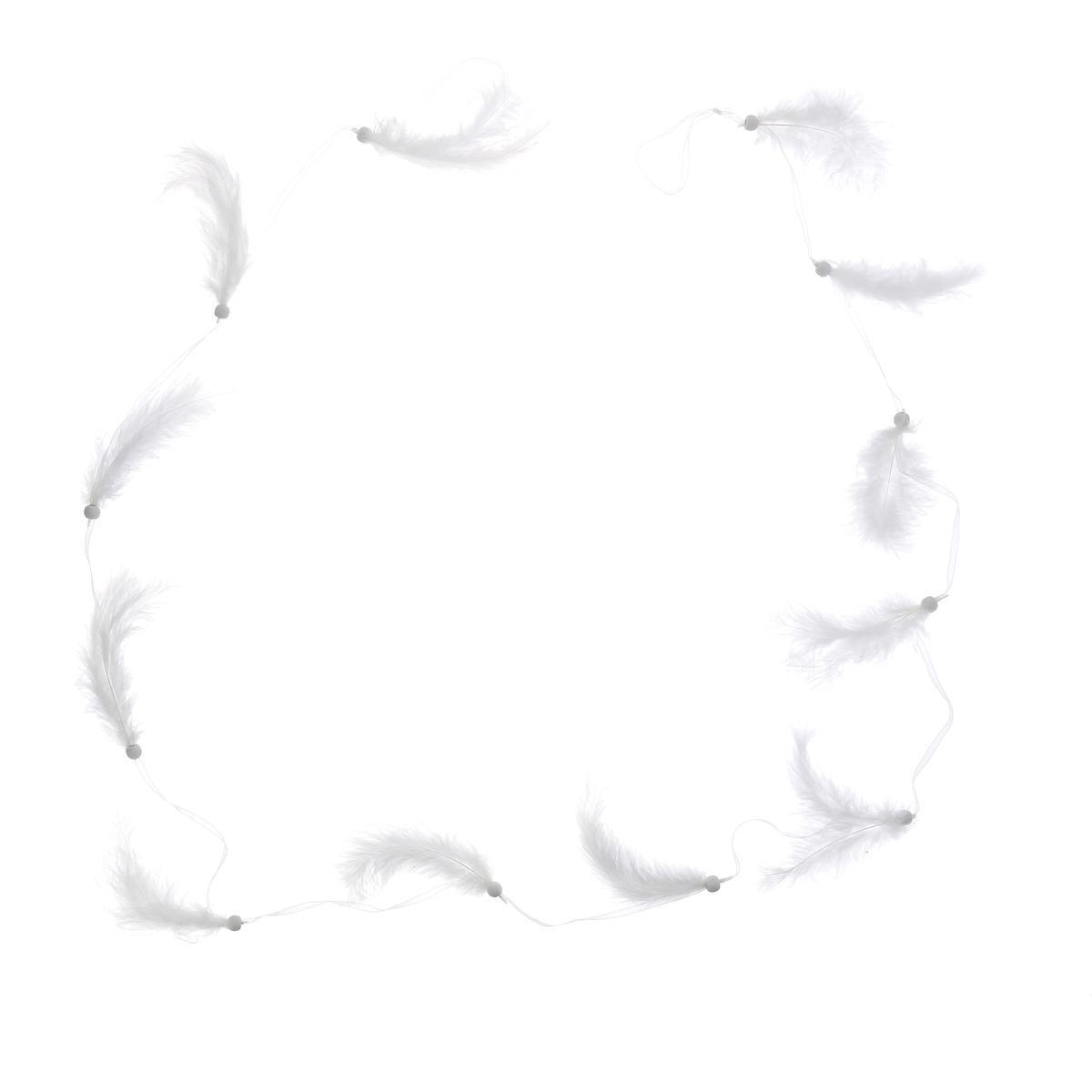 Guirlande de plumes - L 180 cm - Blanc - FAIRY STARS