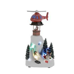 Hélicoptère du Père Noël LED - H 32.5 cm - FAIRY STARS