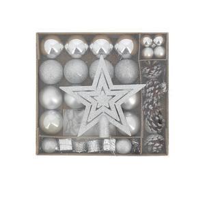 42 pièces décoratives pour sapin - Argent - FAIRY STARS