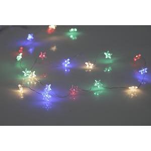 Guirlande 20 étoiles LED - L 1 m - Multicolore - FAIRY STARS