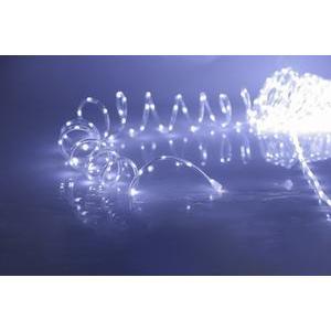 Guirlande tubulaire 400 LED - L 12 M - Blanc froid