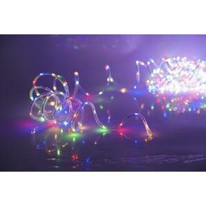 Guirlande tubulaire 400 LED - L 12 M - Multicolore