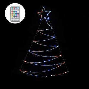 Sapin mural caméléon 80 LED - L 78 x H 110 cm - FAIRY STARS