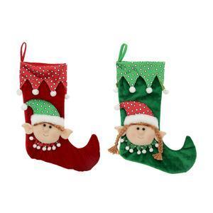 Chaussettes de Noël lutin - H 55 cm - Différents modèles