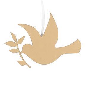 Suspension colombe de la paix - H 8 cm - Or - FAIRY STARS