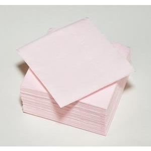 40 serviettes Textouch - 25 x 25 cm - Rose nude