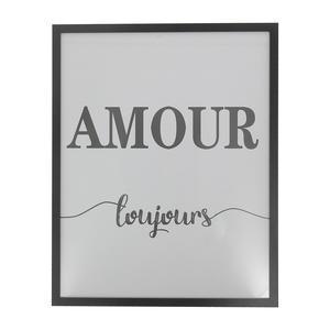 Affiche encadrée "amour" - 40 x L 50 cm - K.KOON