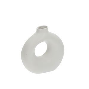 Vase en céramique - H 19.5 cm - Blanc - K.KOON
