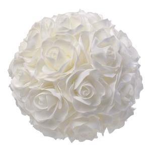 Boule de roses blanches - ø 20 cm