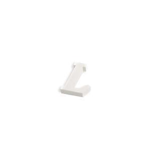 Lettre L - 5 cm - Blanc