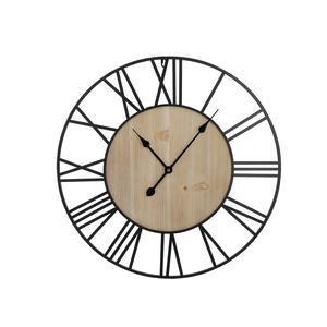 Horloge en métal et bois - ø 60 cm - K.KOON