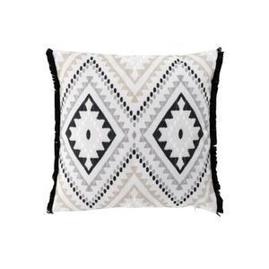 Housse de coussin Mongori - 40 x 40 cm - Beige et noir