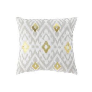 Housse de coussin Lulagold - 40 x 40 cm - Gris et or