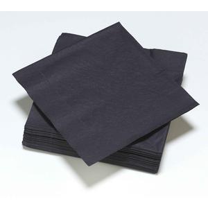 40 serviettes en papier - 33 x 33 cm - Noir