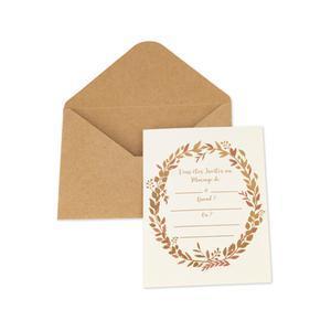 Invitation avec coupon + enveloppe