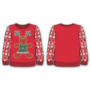 Pull de Noël fille Pain d'épices - De 5/6 ans à 11/12 ans