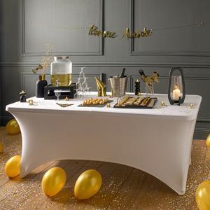 Housse pour table Party - 76 x L 74 x H 180 cm - Noir - MOOREA